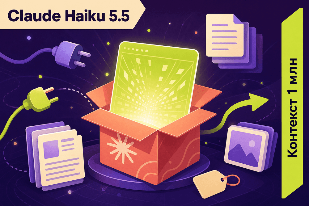 Anthropic выпустила Claude Haiku 5.5 с контекстом 1 млн