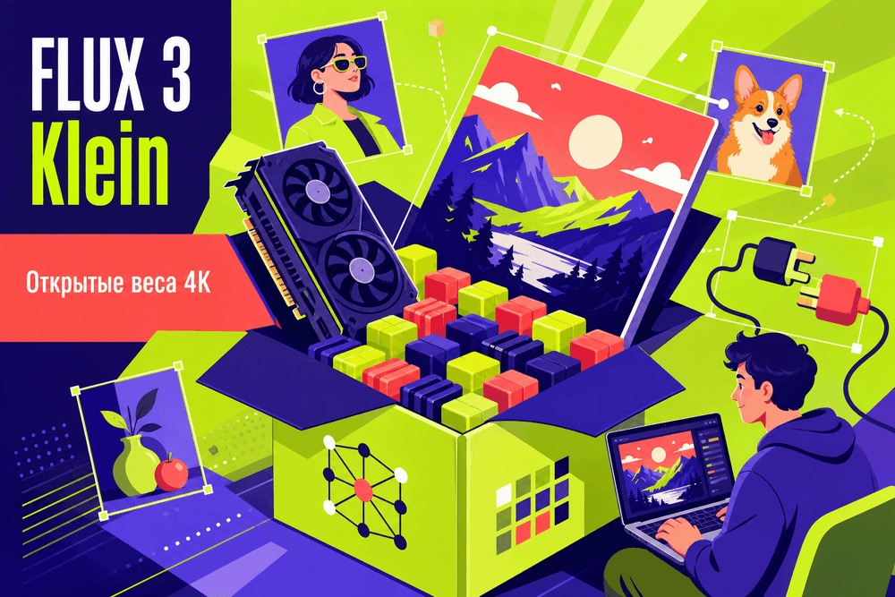 Black Forest Labs открыла веса FLUX 3 Image Klein с выводом до 4K