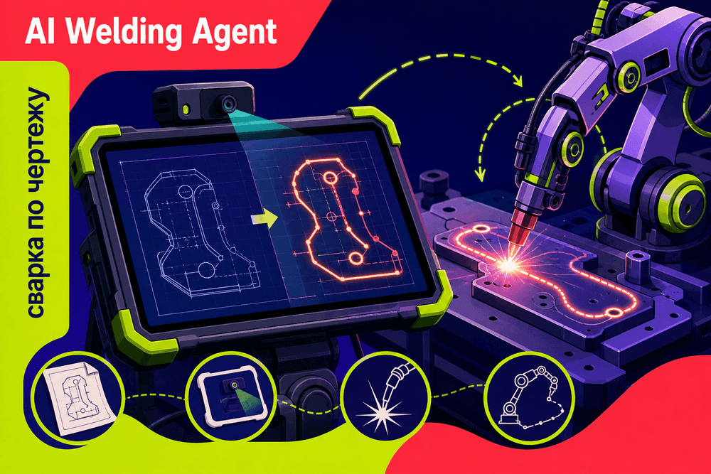 FANUC и Google анонсировали AI Welding Agent для сварки по чертежу