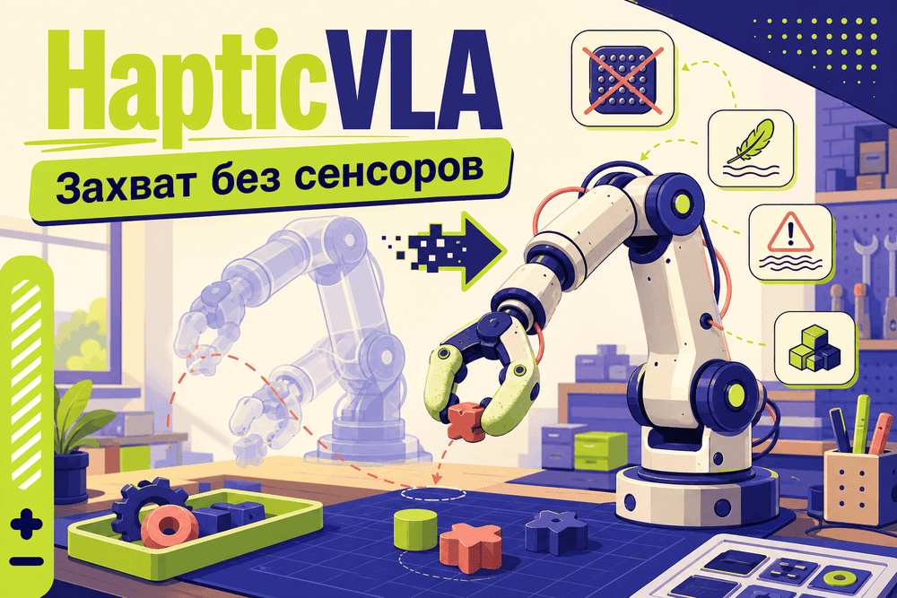 HapticVLA перенесла тактильный опыт в VLA-модель без датчиков касания