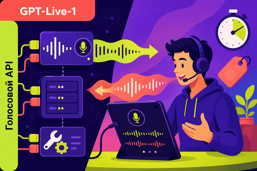 OpenAI выпустила голосовую GPT‑Live‑1 в API за $0,05 в минуту