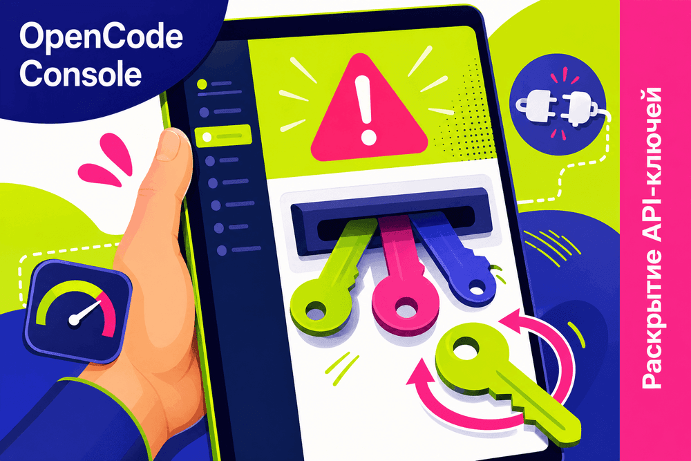 OpenCode предупредил о возможном раскрытии API-ключей у 1,4% пользователей Conso