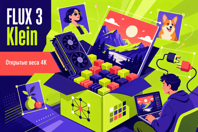 Black Forest Labs открыла веса FLUX 3 Image Klein с выводом до 4K