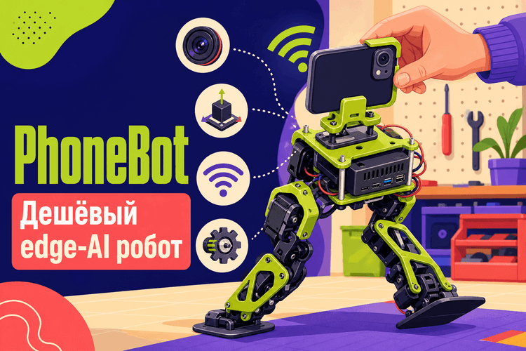 UCLA показала PhoneBot — двуногого робота за $400 без смартфона